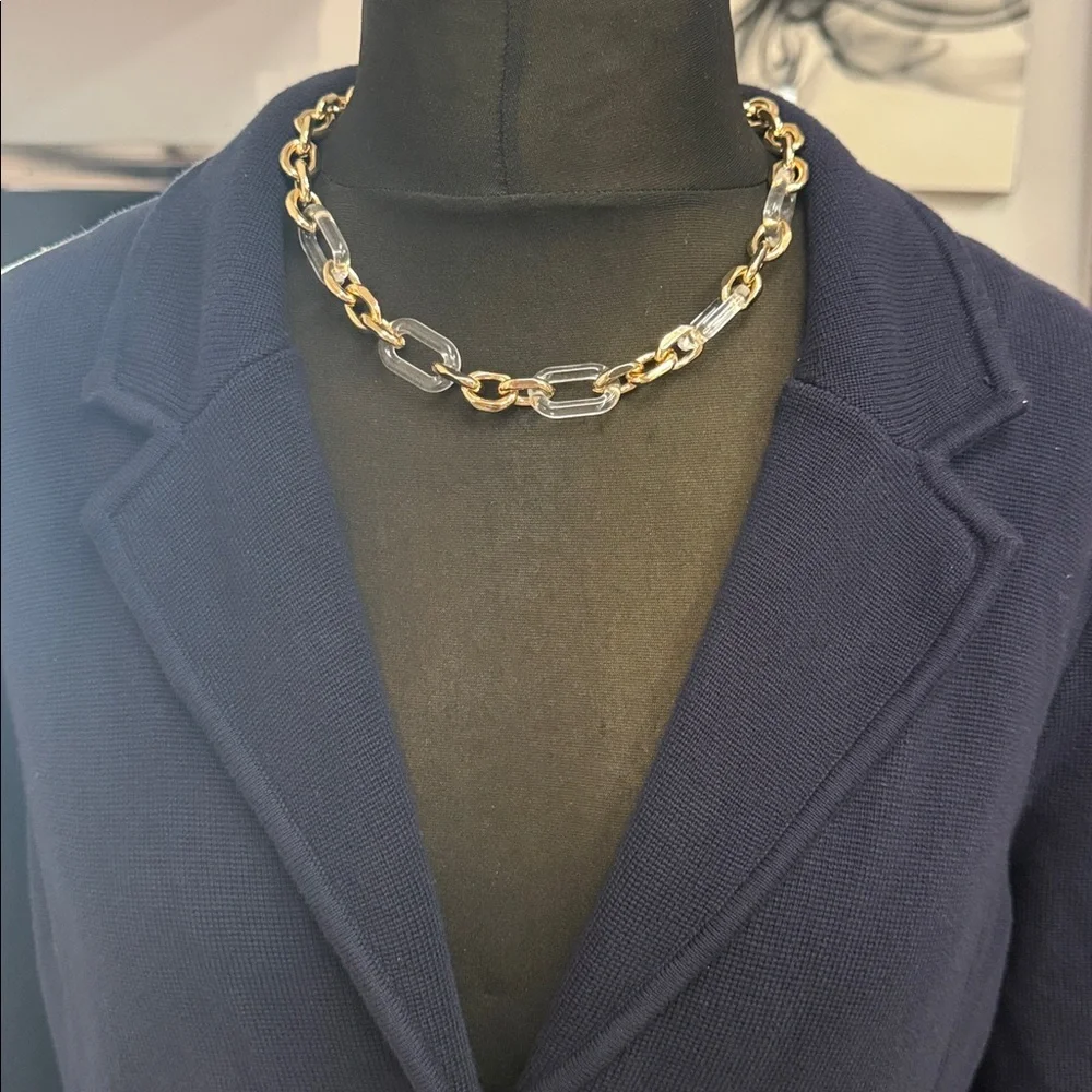 Elegant Lauren, Ralph Lauren Navy Women's Blazer with Gold Buttons - Picture 3 of 7